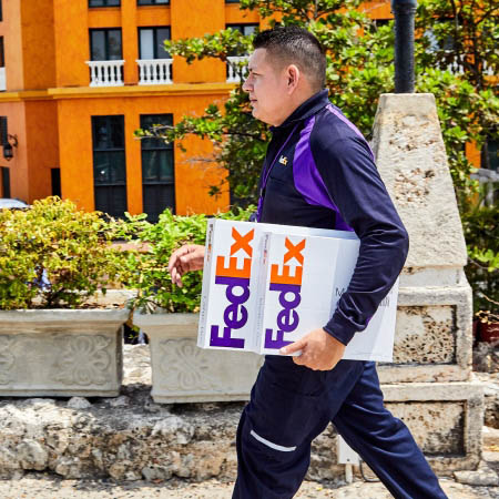 FedEx delivery man